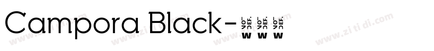 Campora Black字体转换